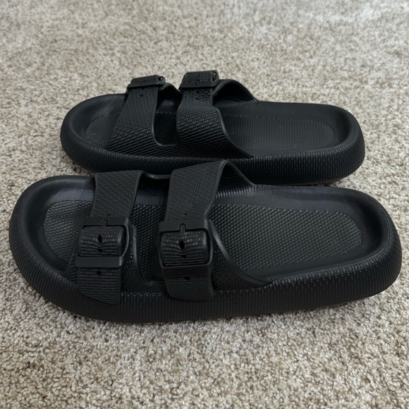 Black Birkenstock Rubber Style Shoes - Picture 7 of 12